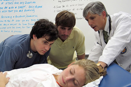 Dr. Richard DiCarlo teaching medical students